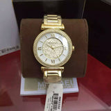 Michael Kors Catlin Mother of Pearl Dial Gold Steel Strap Watch for Women - MK3332 Authentic Buy Shop Now