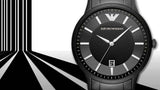 Emporio Armani Renato Quartz Black Dial Black Steel Strap Watch For Men - AR11079 Authentic Buy Shop Now