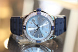 Breitling Super Chronomat Automatic 38 Diamonds Blue Dial Blue Rubber Strap Watch for Women - A17356531C1S1 Authentic Buy Shop Now