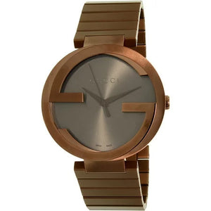 Gucci Interlocking XL Brown Dial Brown Steel Strap Watch For Men - YA133211 Authentic Buy Shop Now