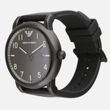 Emporio Armani Luigi Quartz Black Dial Black Silicon Strap Watch For Men - AR11071 Authentic Buy Shop Now