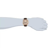 Guess Horizon Quartz Champagne Dial Brown Leather Strap Watch For Women - W0380G4 Authentic Buy Shop Now