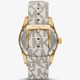 Michael Kors Jaycie Quartz Gold Dial White Leather Strap Watch for Women - MK2861 Authentic Buy Shop Now