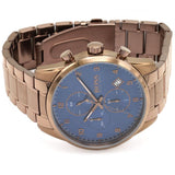 Hugo Boss Skymaster Blue Dial Brown Steel Strap Watch for Men - 1513788 Authentic Buy Shop Now