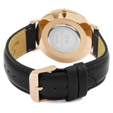 Daniel Wellington Classic Sheffield White Dial Black Leather Strap Watch For Men - DW00100007 Authentic Buy Shop Now