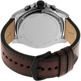 Fossil Dillinger Chronograph White Dial Brown Leather Strap Watch for Men - FS5674 Authentic Buy Shop Now