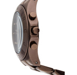 Marc Jacobs Blade Chronograph Brown Dial Brown Steel Strap Watch for Women - MBM3121 Authentic Buy Shop Now