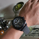 Fossil Machine Chronograph Black Dial Black Steel Strap Watch for Men - FS4927 Authentic Buy Shop Now