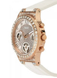 Guess Moonlight Diamonds White Dial White Rubber Strap Watch for Women - GW0257L2 Authentic Buy Shop Now