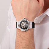 Maserati Potenza Automatic Black Dial Black Leather Strap Watch For Men - R8821108038 Authentic Buy Shop Now