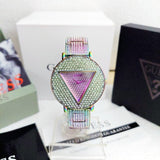 Guess Trend Diamonds Purple Dial Purple Steel Strap Watch for Women - GW0512L4 Authentic Buy Shop Now