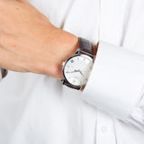 Tissot T Classic Tradition Silver Dial Brown Leather Strap Watch For Men - T063.610.16.038.00 Authentic Buy Shop Now