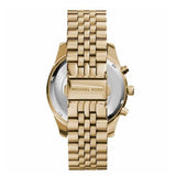 Michael Kors Lexington Chronograph Green Dial Gold Steel Strap Watch for Men - MK8446 Authentic Buy Shop Now