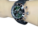 Breitling Superocean Heritage B01 Chronograph 44 Limited Edition Green Dial Black Mesh Bracelet Watch for Women - UB01622A1L1S1 Authentic Buy Shop Now
