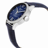 Tissot Chemin Des Tourelles Powermatic 80 Lady Blue Dial Blue Leather Strap Watch For Women - T099.207.16.047.00 Authentic Buy Shop Now