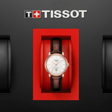 Tissot T Classic Carson Premium White Dial Brown Leather Strap Watch for Women - T122.207.36.031.00 Authentic Buy Shop Now