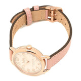 Coach Delancey Cream Dial Blush Pink Leather Strap Watch for Women - 14502750 Authentic Buy Shop Now