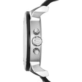 Diesel Mr Daddy Chronograph Black Dial Black Leather Strap Watch For Men - DZ7313 Authentic Buy Shop Now