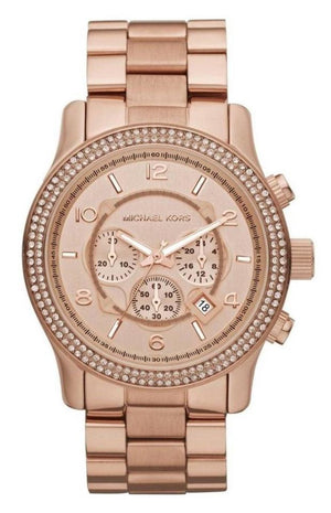 Michael Kors Dylan Rose Gold Dial Rose Gold Steel Strap Watch for Women - MK5576 Authentic Buy Shop Now