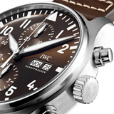 IWC Pilot's Watch Chronograph Edition Brown Dial Brown Leather Strap Watch for Men - IW377713 Authentic Buy Shop Now