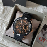 Guess Trade Blue Dial Blue Silicone Strap Watch for Men - W0967G2 Authentic Buy Shop Now
