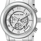 Michael Kors Runway Silver Dial Silver Steel Strap Watch for Men- MK8086 Authentic Buy Shop Now