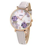 Fossil Jacqueline Mother of Pearl Dial Grey Leather Strap Watch for Women - ES4672 Authentic Buy Shop Now