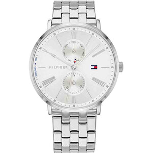 Tommy Hilfiger Jenna Quartz White Dial Silver Steel Strap Watch for Women - 1782068 Authentic Buy Shop Now