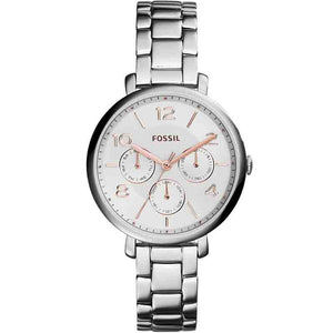 Fossil Jacqueline Multifunction White Dial Silver Steel Strap Watch for Women - ES3738 Authentic Buy Shop Now