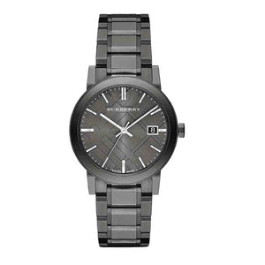 Burberry The City Grey Dial Gunmetal Steel Strap Watch for Men - BU9007 Authentic Buy Shop Now