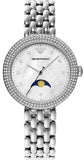 Emporio Armani Rosa Quartz Mother of Pearl Dial Silver Steel Strap Watch For Women - AR11461 Authentic Buy Shop Now