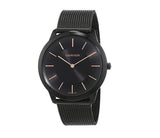 Calvin Klein Minimal Black Dial Black Mesh Bracelet Watch for Women - K3M22421 Authentic Buy Shop Now