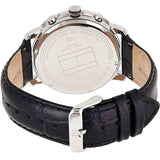 Tommy Hilfiger Keagan Quartz Grey Dial Black Leather Strap Watch for Men - 1791289 Authentic Buy Shop Now