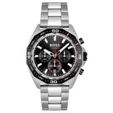 Hugo Boss Energy Chronograph Black Dial Silver Steel Strap Watch For Men - 1513971 Authentic Buy Shop Now
