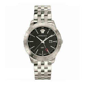 Versace Univers Analog Black Dial Silver Steel Strap Watch for Men - VEBK00418 Authentic Buy Shop Now