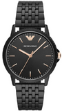 Emporio Armani Interchangeable Black Dial Black Steel Strap Watch For Men - AR80021 Authentic Buy Shop Now