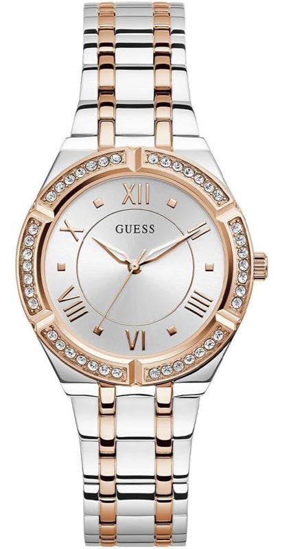 Guess Cosmo Quartz Silver Dial Two Tone Steel Strap Watch For Women - GW0033L9 Authentic Buy Shop Now