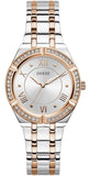 Guess Cosmo Quartz Silver Dial Two Tone Steel Strap Watch For Women - GW0033L9 Authentic Buy Shop Now