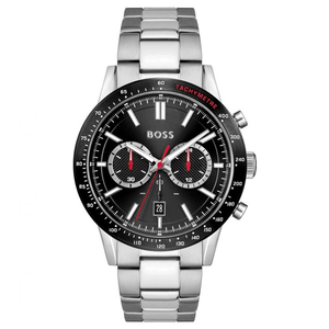 Hugo Boss Allure Chronograph Black Dial Silver Steel Strap Watch for Men - 1513922 Authentic Buy Shop Now