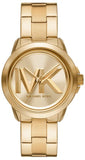 Michael Kors Bryn Quartz Gold Dial Gold Steel Strap Watch For Women - MK7317 Authentic Buy Shop Now