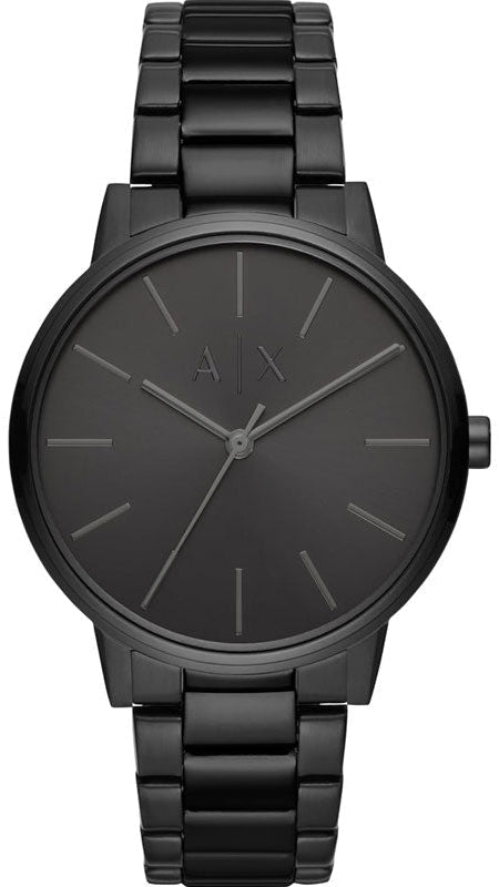 Armani Exchange Cayde Analog Black Dial Black Steel Strap Watch For Men - AX2701 Authentic Buy Shop Now