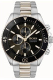 Hugo Boss Ocean Edition Black Dial Two Tone Steel Strap Watch for Men - 1513705 Authentic Buy Shop Now