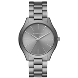 Michael Kors Slim Runway Quartz Grey Dial Grey Steel Strap Watch For Women - MK4506 Authentic Buy Shop Now