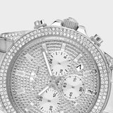 Michael Kors Ritz Chronograph Crystals Silver Dial Silver Steel Strap Watch for Women - MK6746 Authentic Buy Shop Now