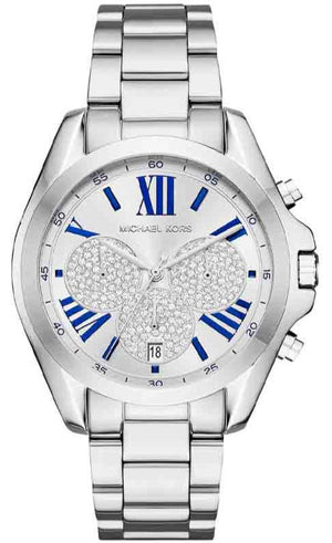 Michael Kors Bradshaw Quartz Silver Dial Silver Steel Strap Watch For Women - MK6320 Authentic Buy Shop Now