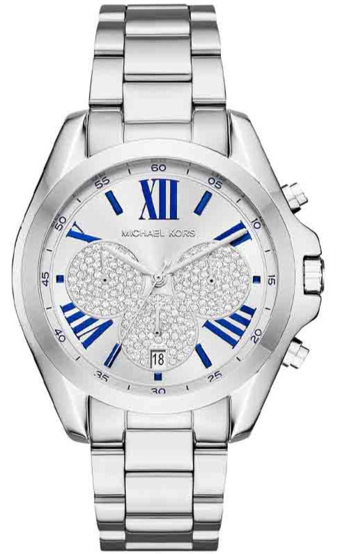 Michael Kors Bradshaw Quartz Silver Dial Silver Steel Strap Watch For Women - MK6320 Authentic Buy Shop Now