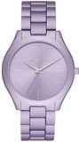 Michael Kors Slim Runway Quartz Purple Dial Purple Steel Strap Watch For Women - MK4540 Authentic Buy Shop Now