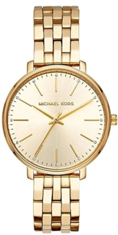 Michael Kors Pyper Quartz Gold Dial Gold Steel Strap Watch For Women - MK3898 Authentic Buy Shop Now