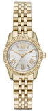 Michael Kors Lexington Quartz Silver Dial Gold Steel Strap Watch For Women - MK3229 Authentic Buy Shop Now