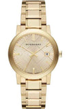 Burberry The City Gold Dial Gold Steel Strap Watch for Women - BU9033 Authentic Buy Shop Now